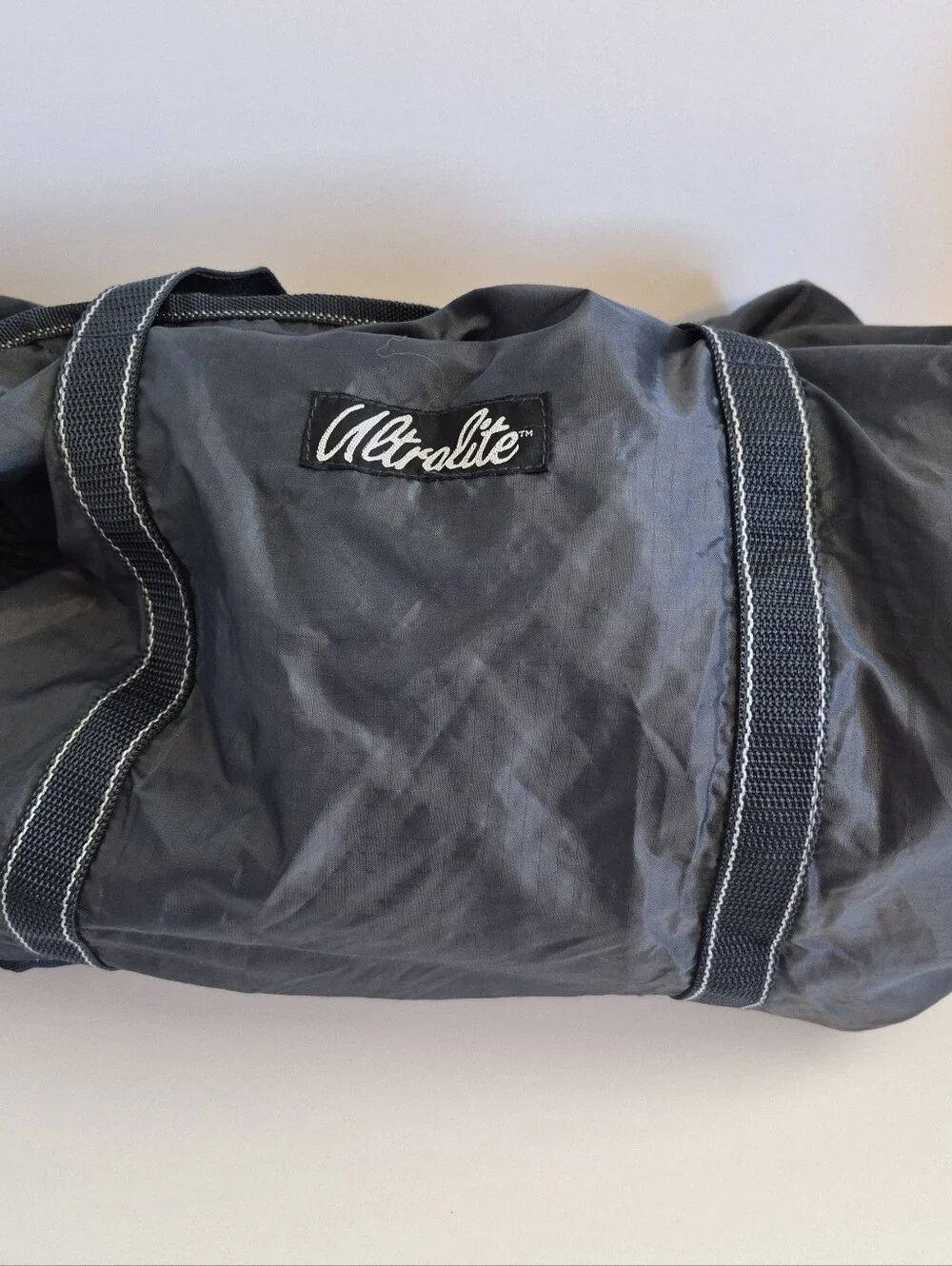 Ultralite Duffle Bag Smokey Blue Zip 15x22 Inch